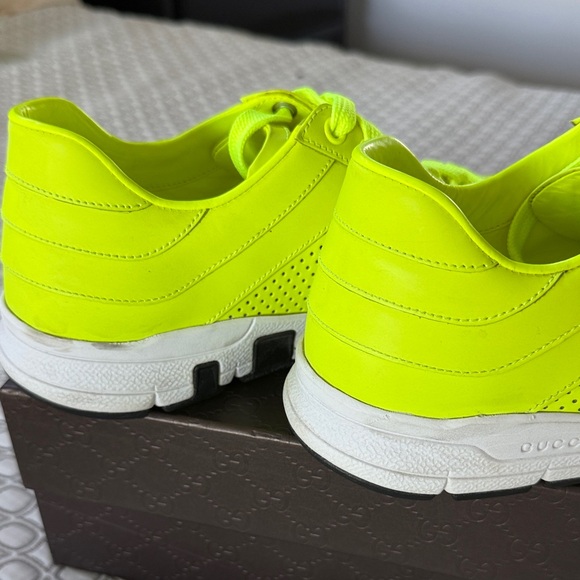 Gucci Bright Neon Yellow Sneakers - Picture 9 of 14